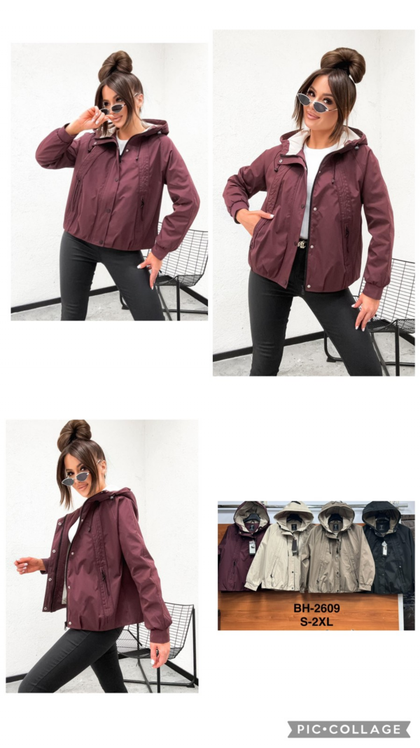 Kurtki damskie cienki Roz S-2XL, 1 Kolor Paczka 5 szt